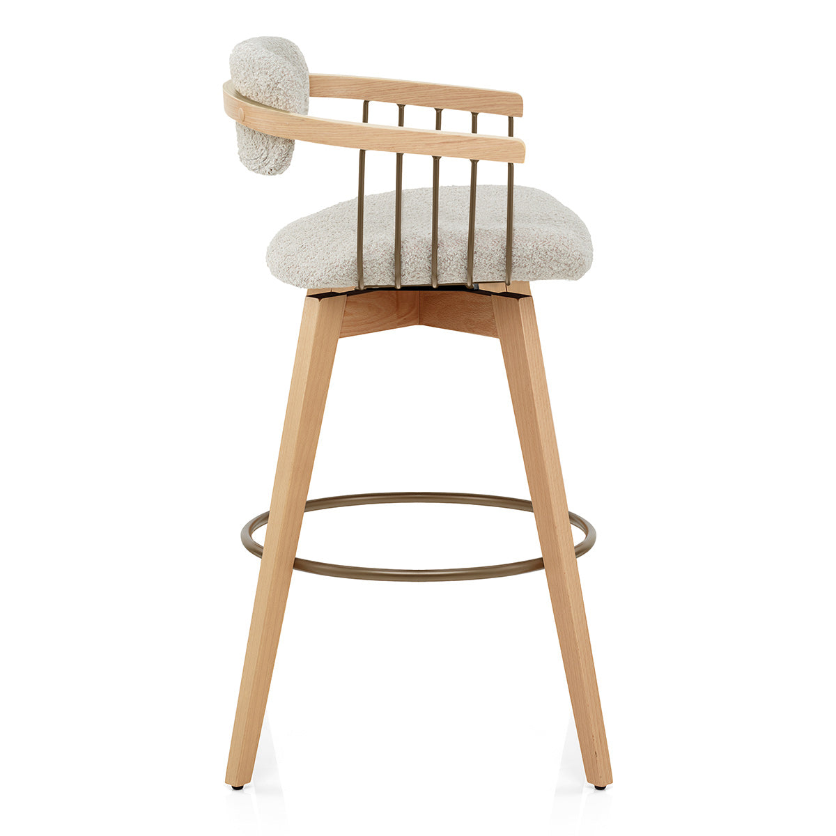 Tabouret de Bar Boucle - Electra Crème