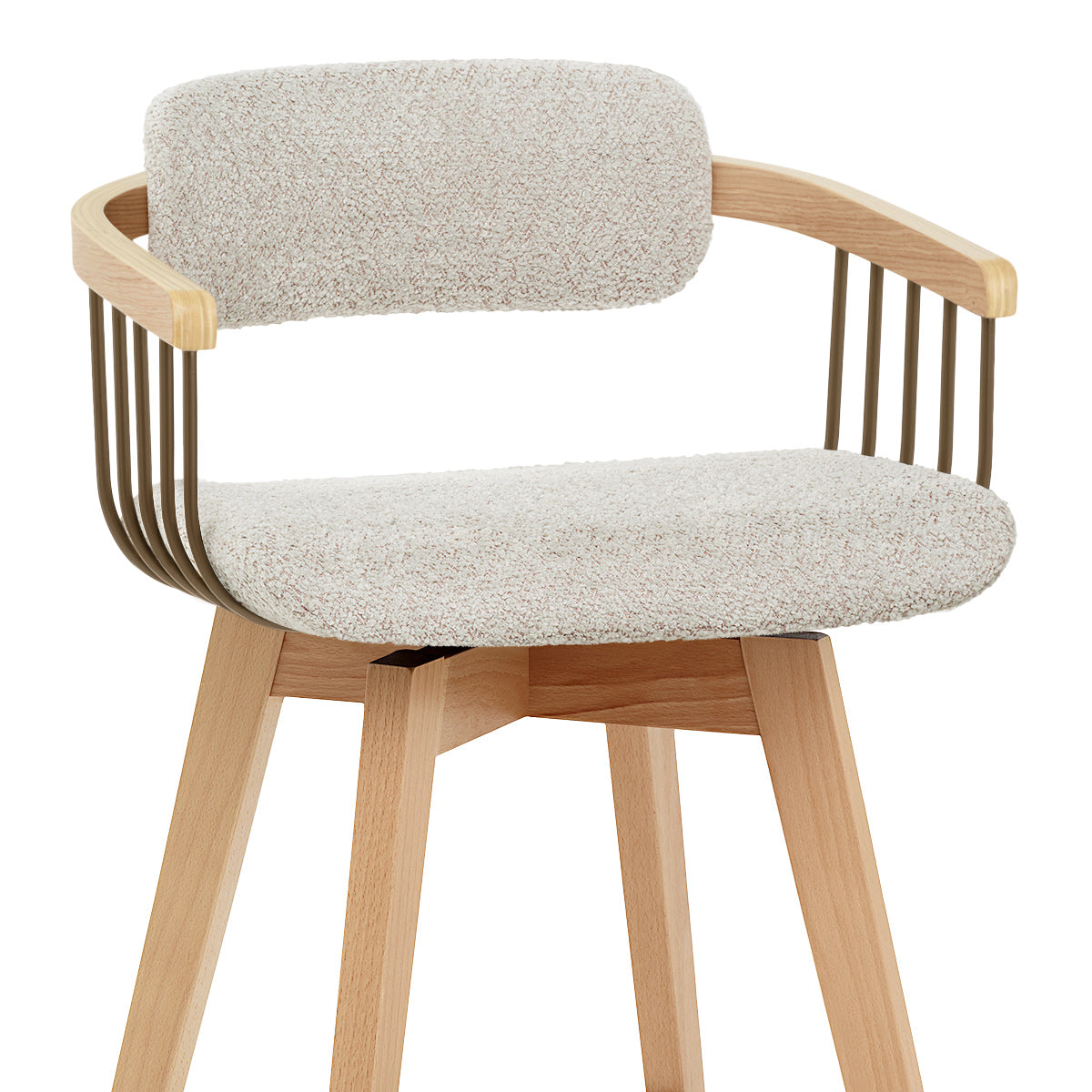 Tabouret de Bar Boucle - Electra Crème