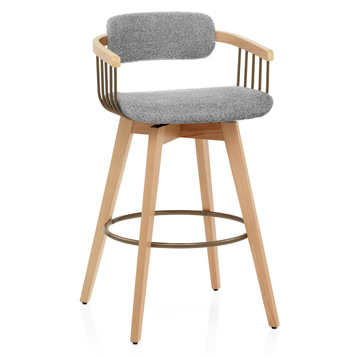 Tabouret de Bar Boucle - Electra Gris Clair