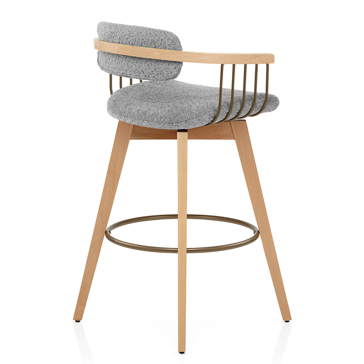 Tabouret de Bar Boucle - Electra Gris Clair