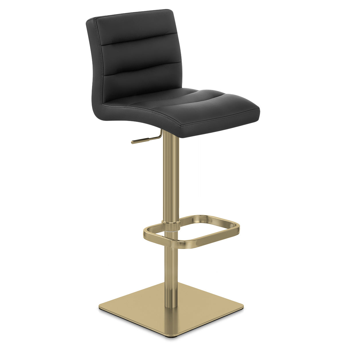 Lush Gold Stool Black