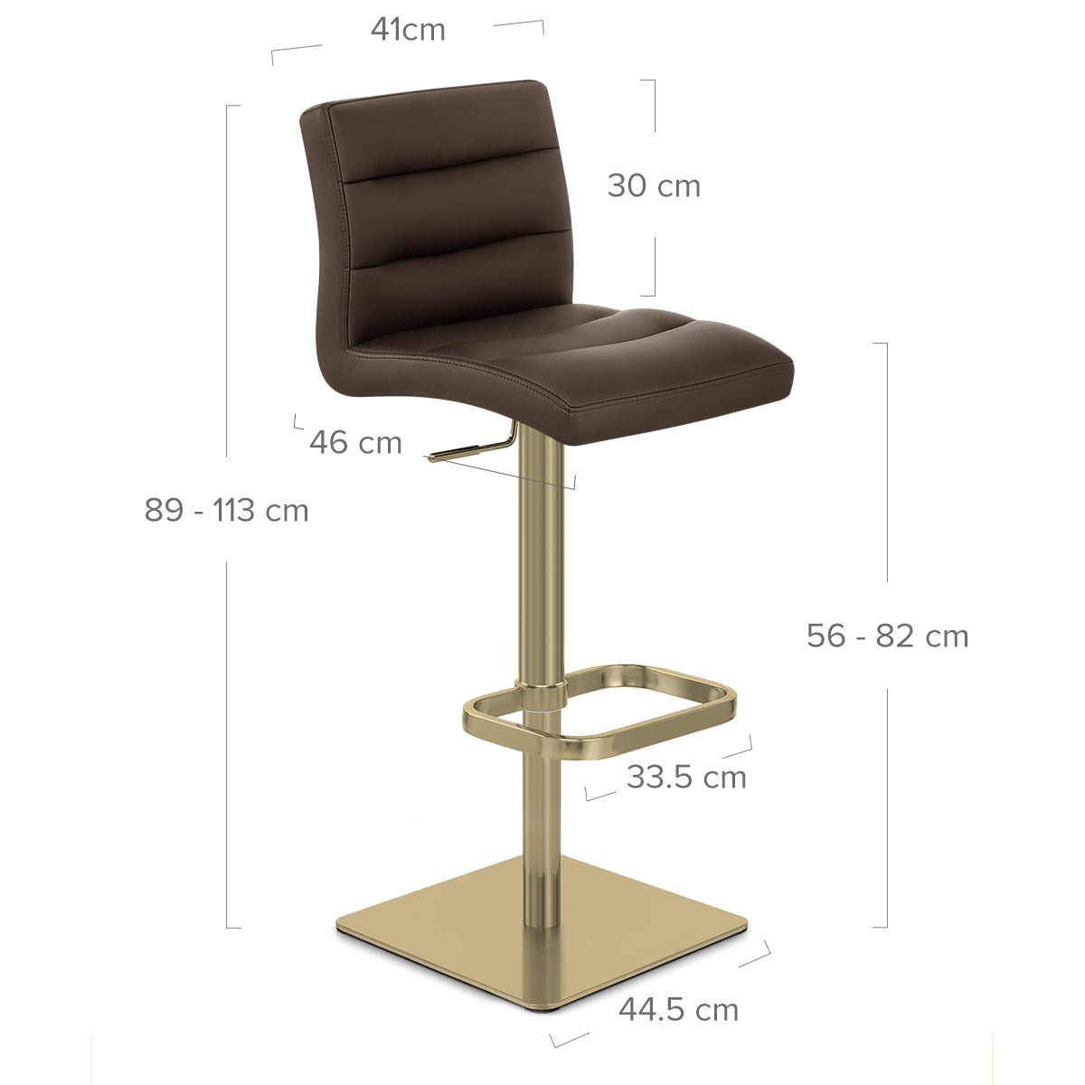 Lush Gold Stool Brown