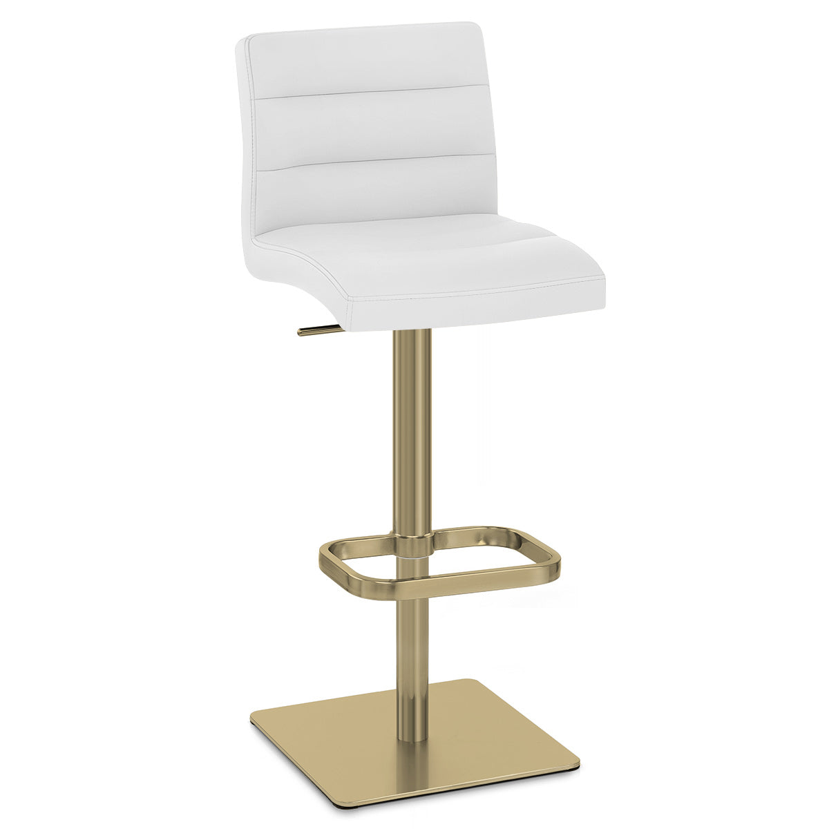 Lush Gold Stool White