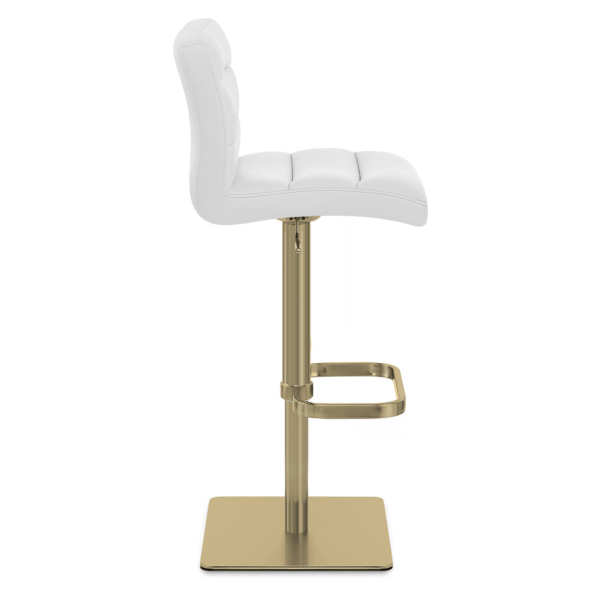 Lush Gold Stool White