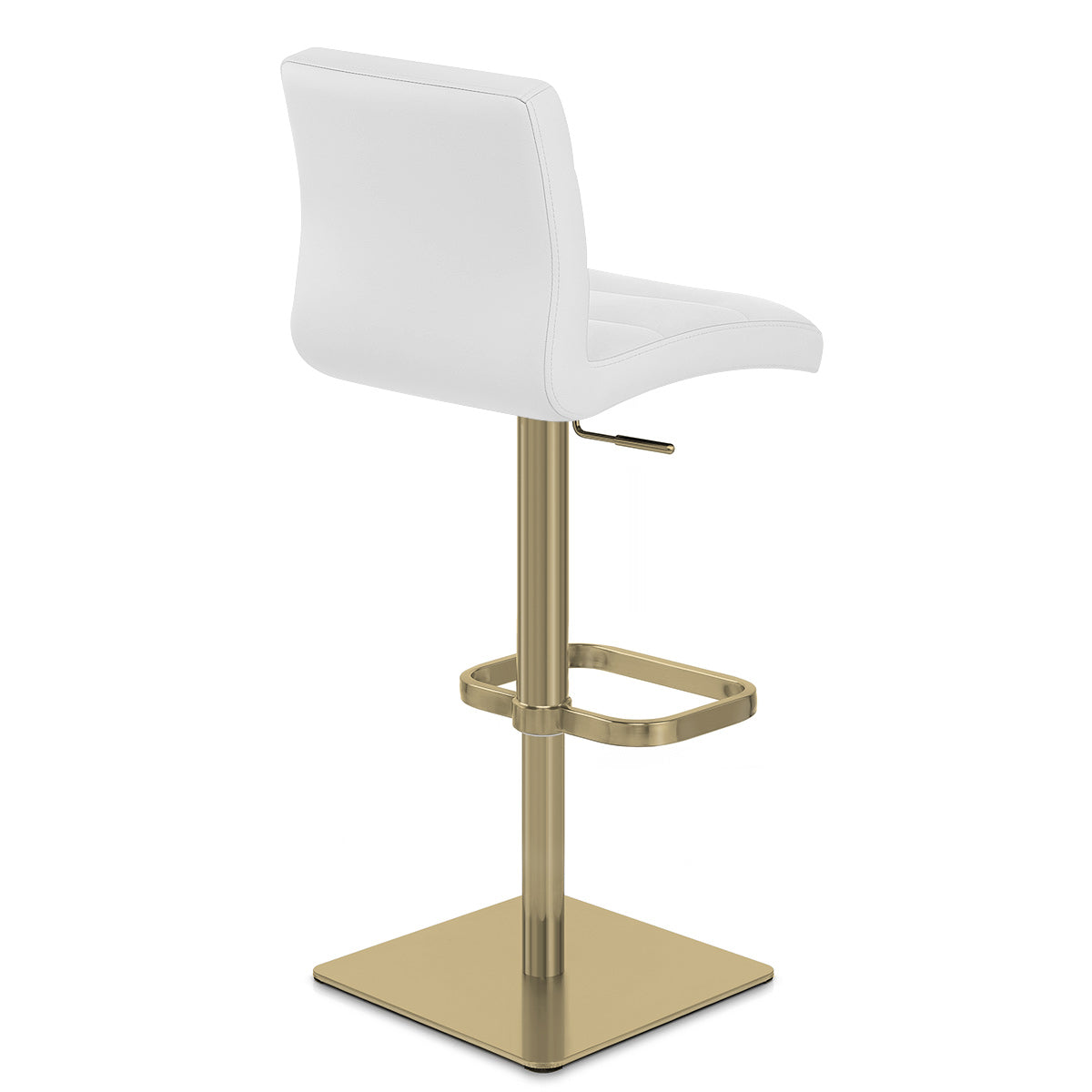 Lush Gold Stool White