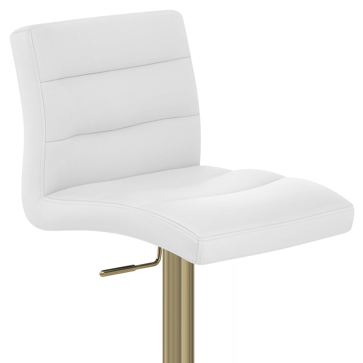 Lush Gold Stool White