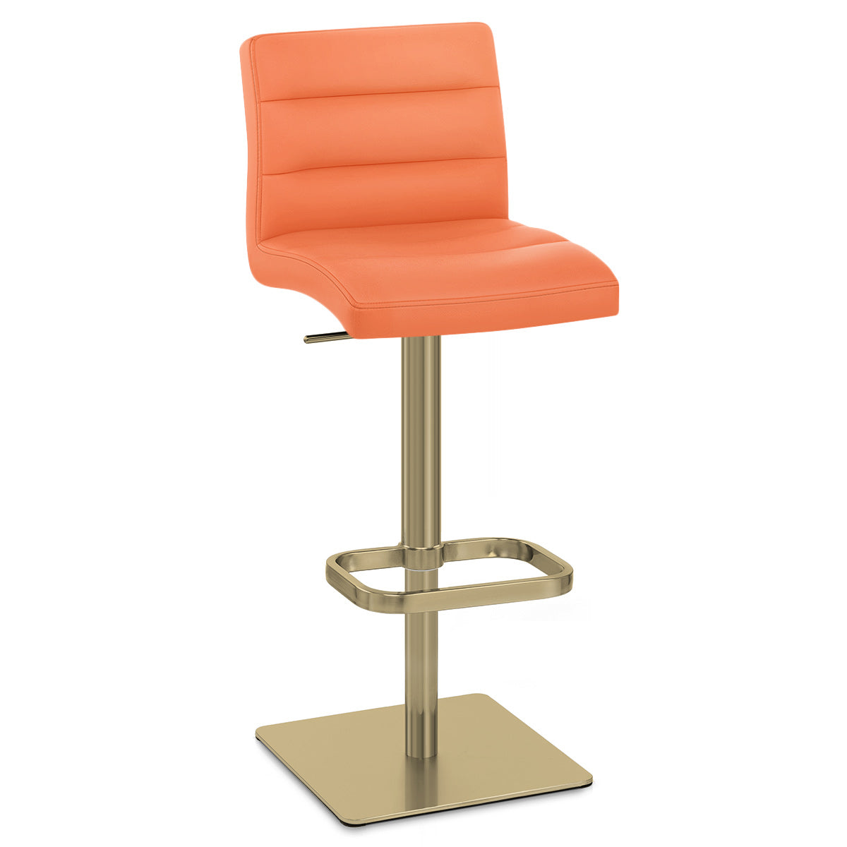 Lush Gold Stool Orange