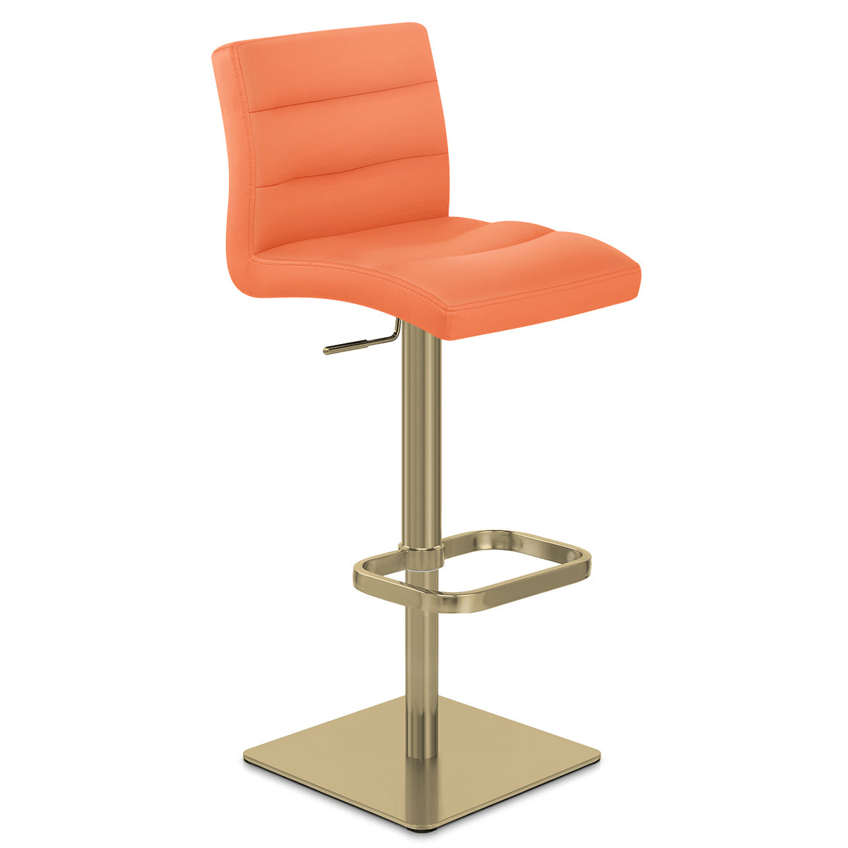 Lush Gold Stool Orange