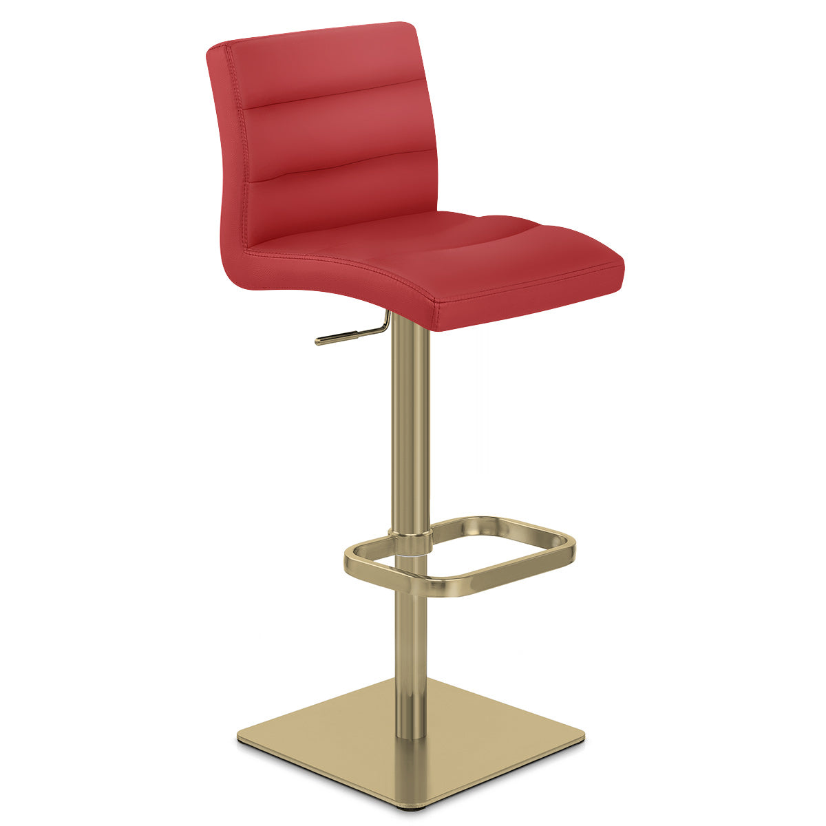 Lush Gold Stool Red
