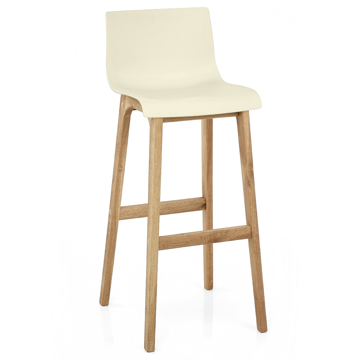 High Drift Oak & Cream Bar Stool
