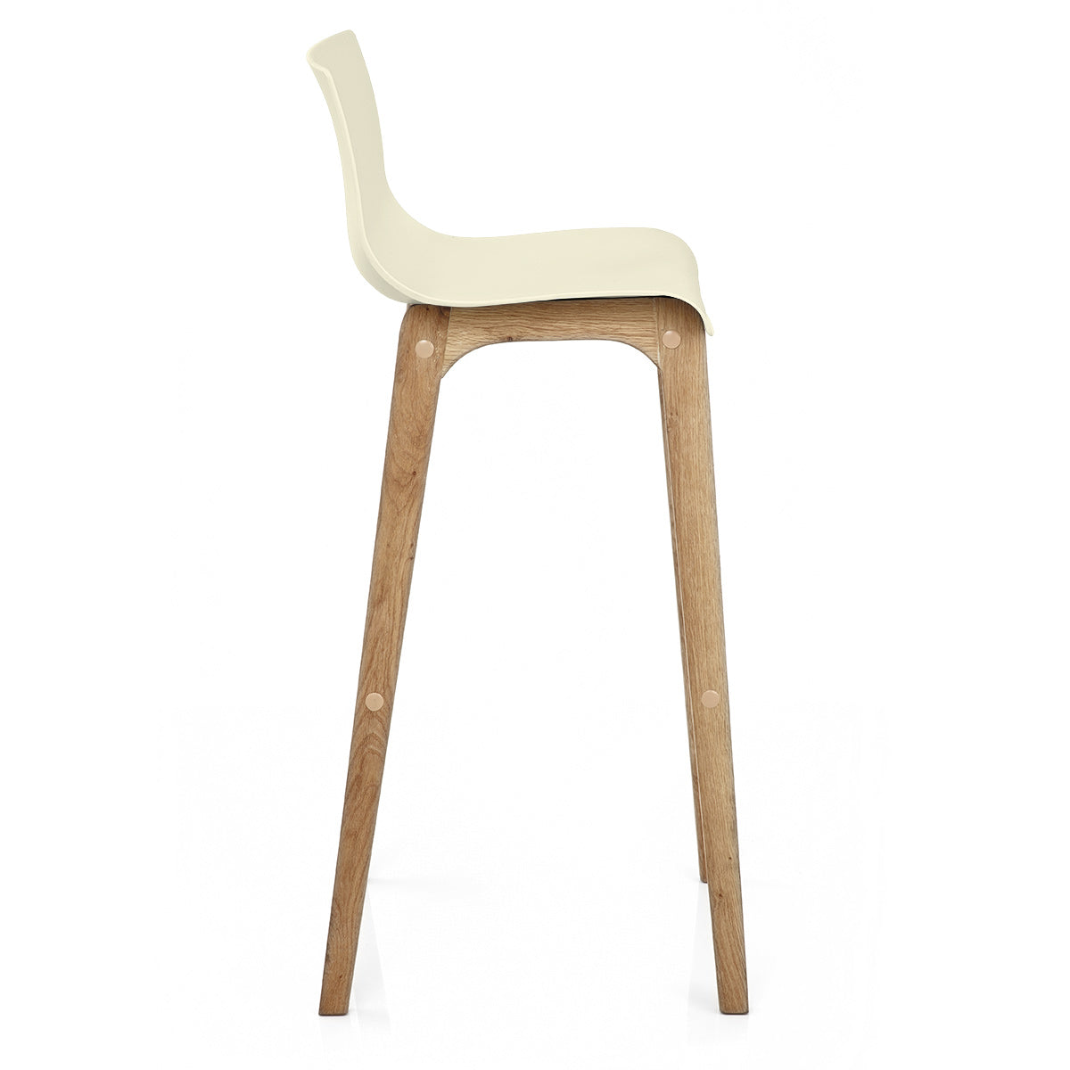 High Drift Oak & Cream Bar Stool