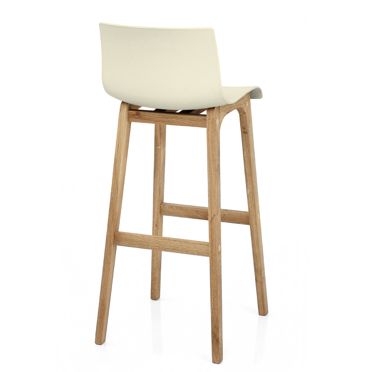 High Drift Oak & Cream Bar Stool