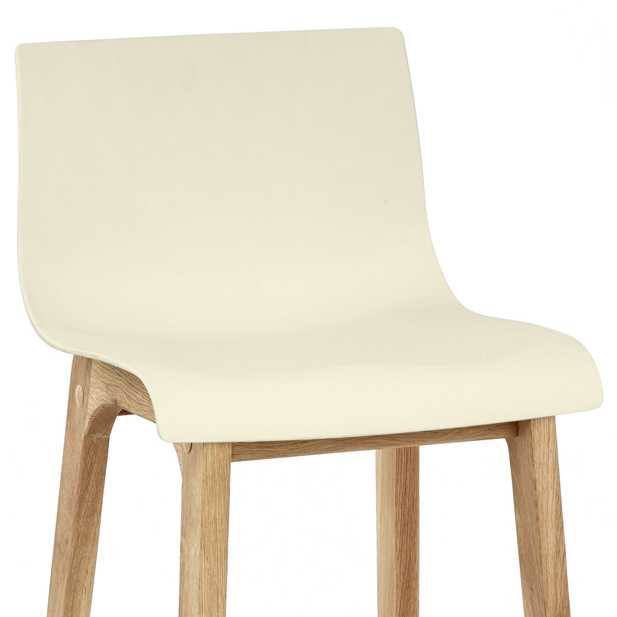 High Drift Oak & Cream Bar Stool