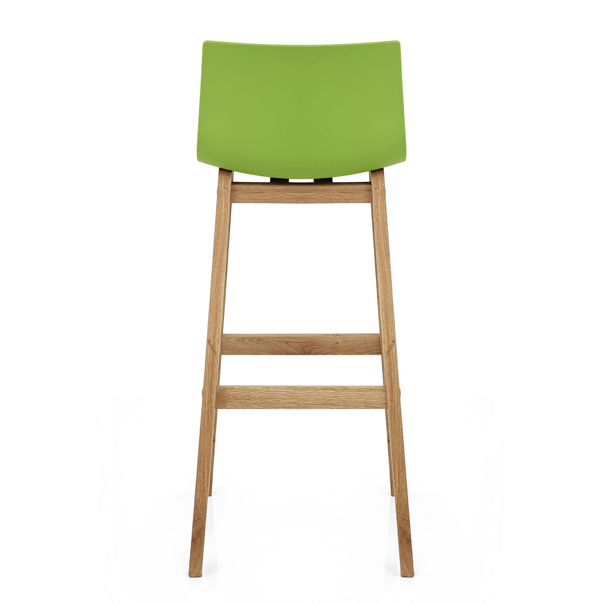 High Drift Oak & Green Bar Stool