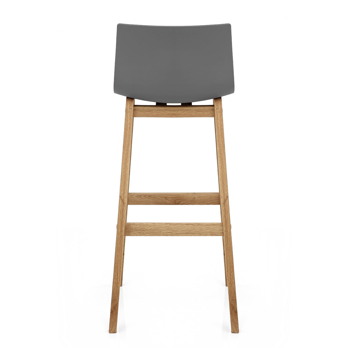 High Drift Oak & Charcoal Bar Stool