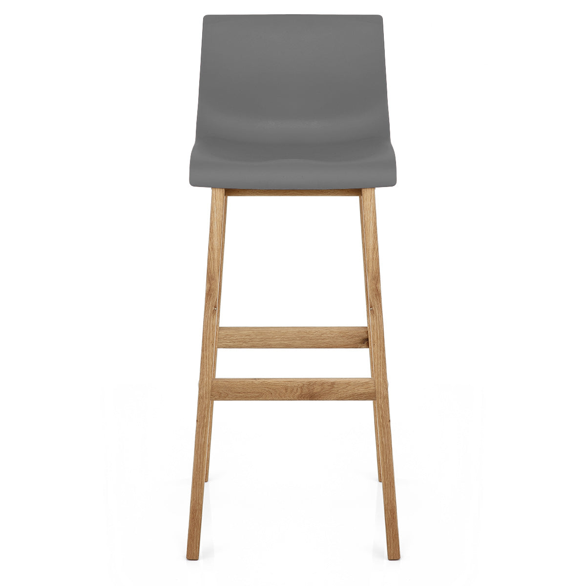 High Drift Oak & Charcoal Bar Stool