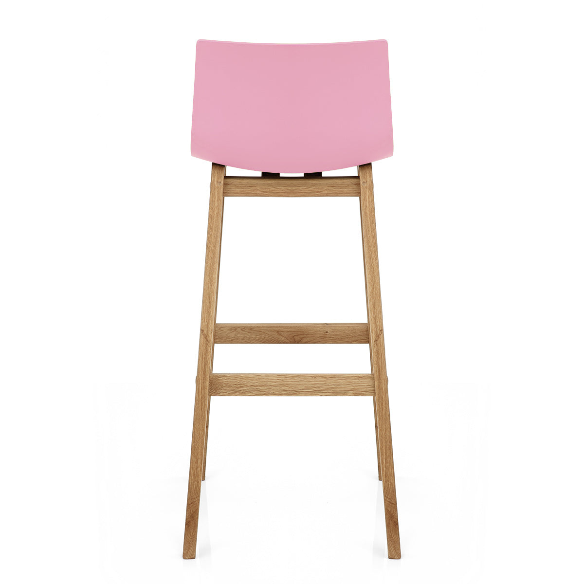 High Drift Oak & Pink Bar Stool
