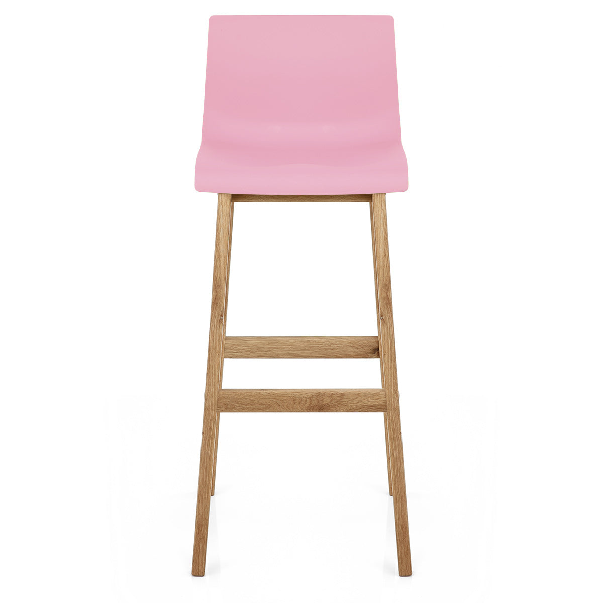 High Drift Oak & Pink Bar Stool