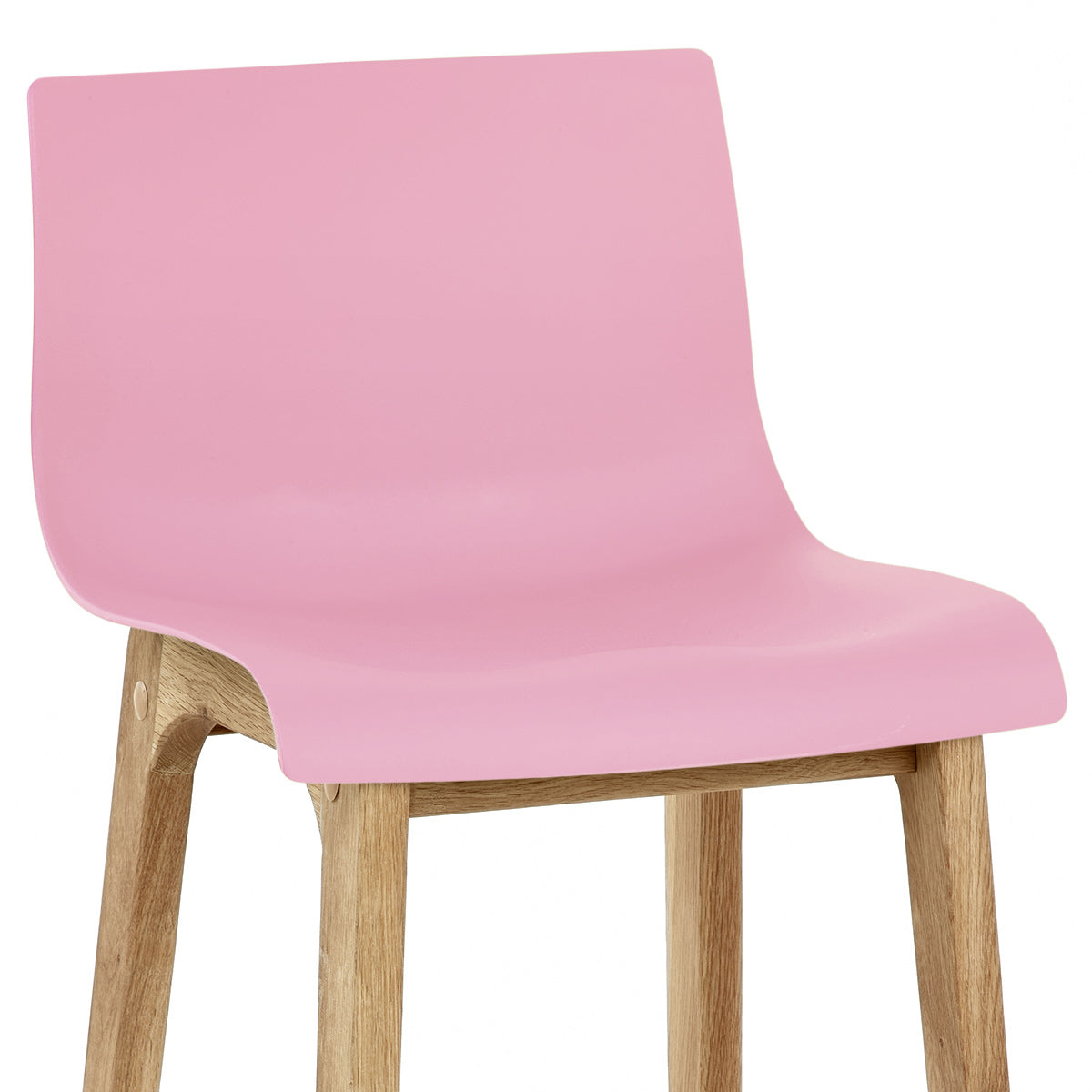 High Drift Oak & Pink Bar Stool