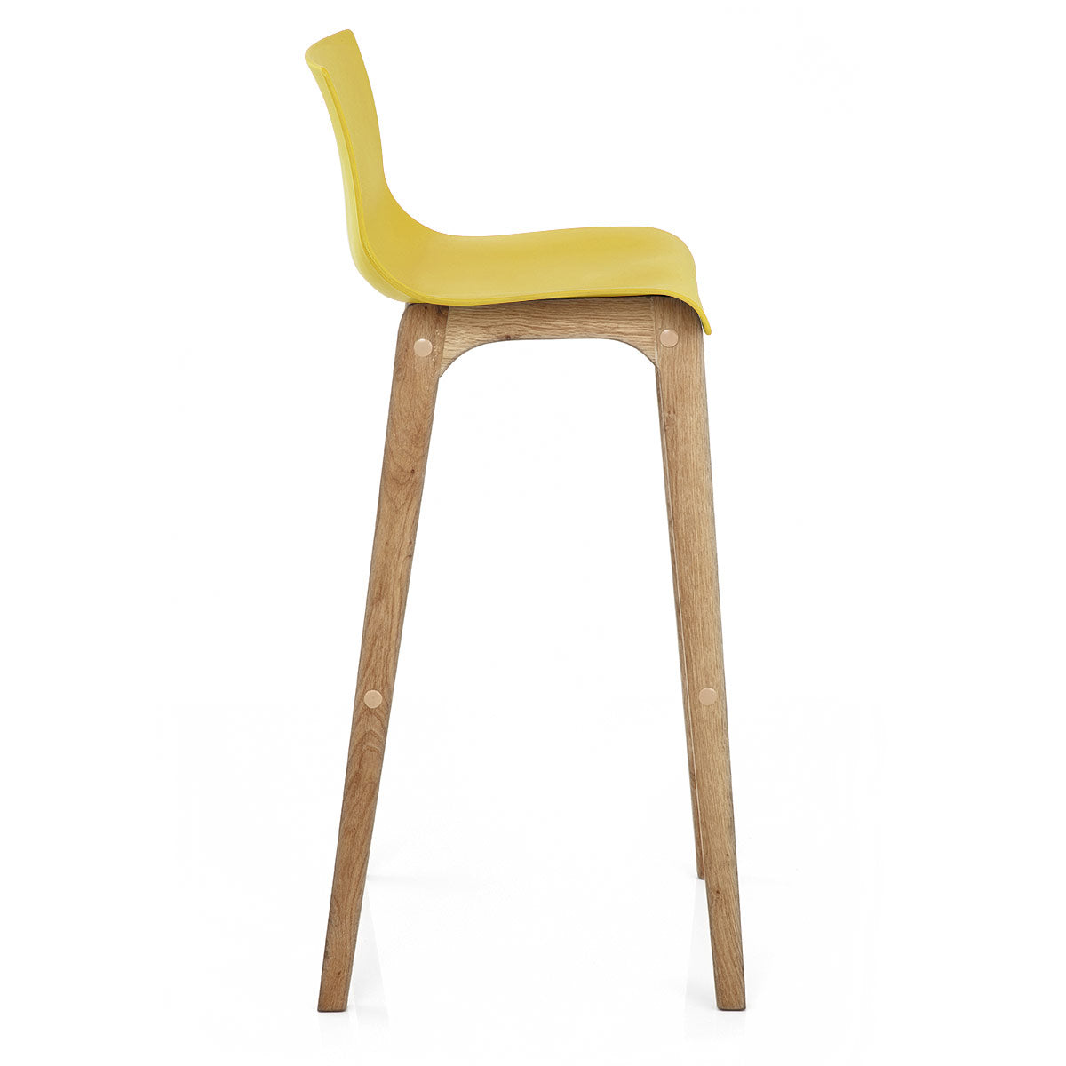 High Drift Oak & Yellow Bar Stool