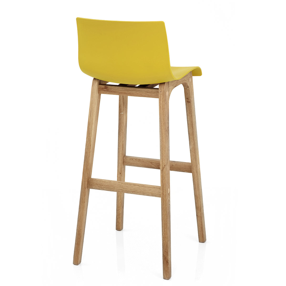 High Drift Oak & Yellow Bar Stool