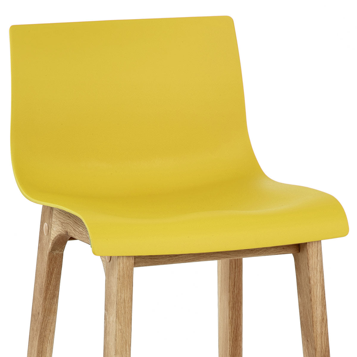 High Drift Oak & Yellow Bar Stool