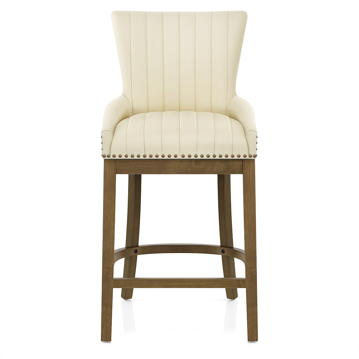 Chiltern Oak Bar Stool Cream Leather