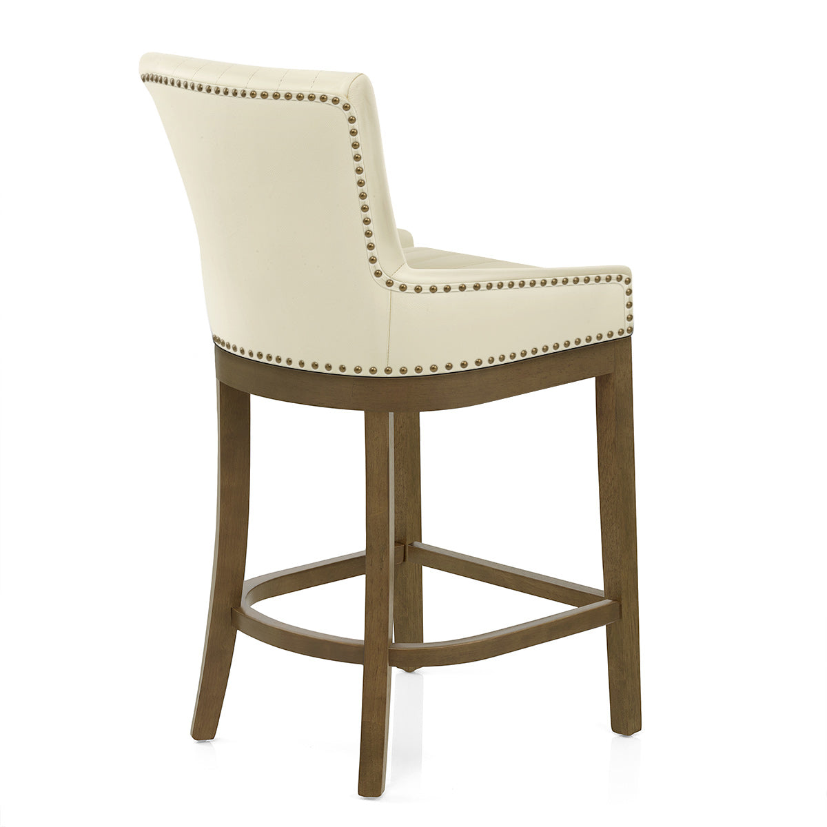 Chiltern Oak Bar Stool Cream Leather
