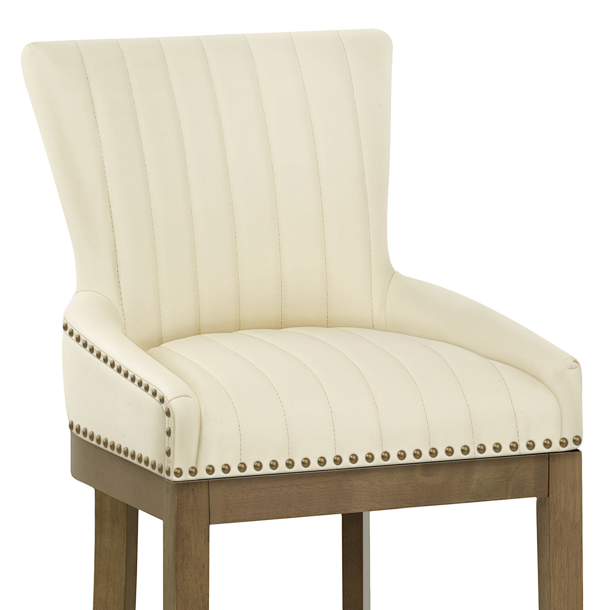Chiltern Oak Bar Stool Cream Leather