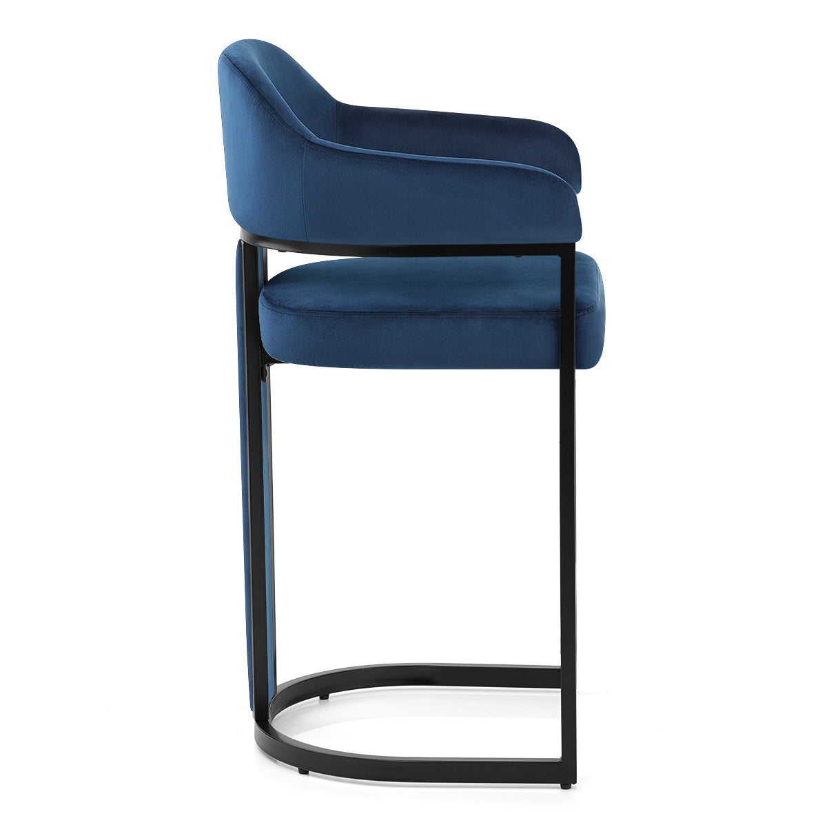 Niagara Bar Stool Blue Velvet