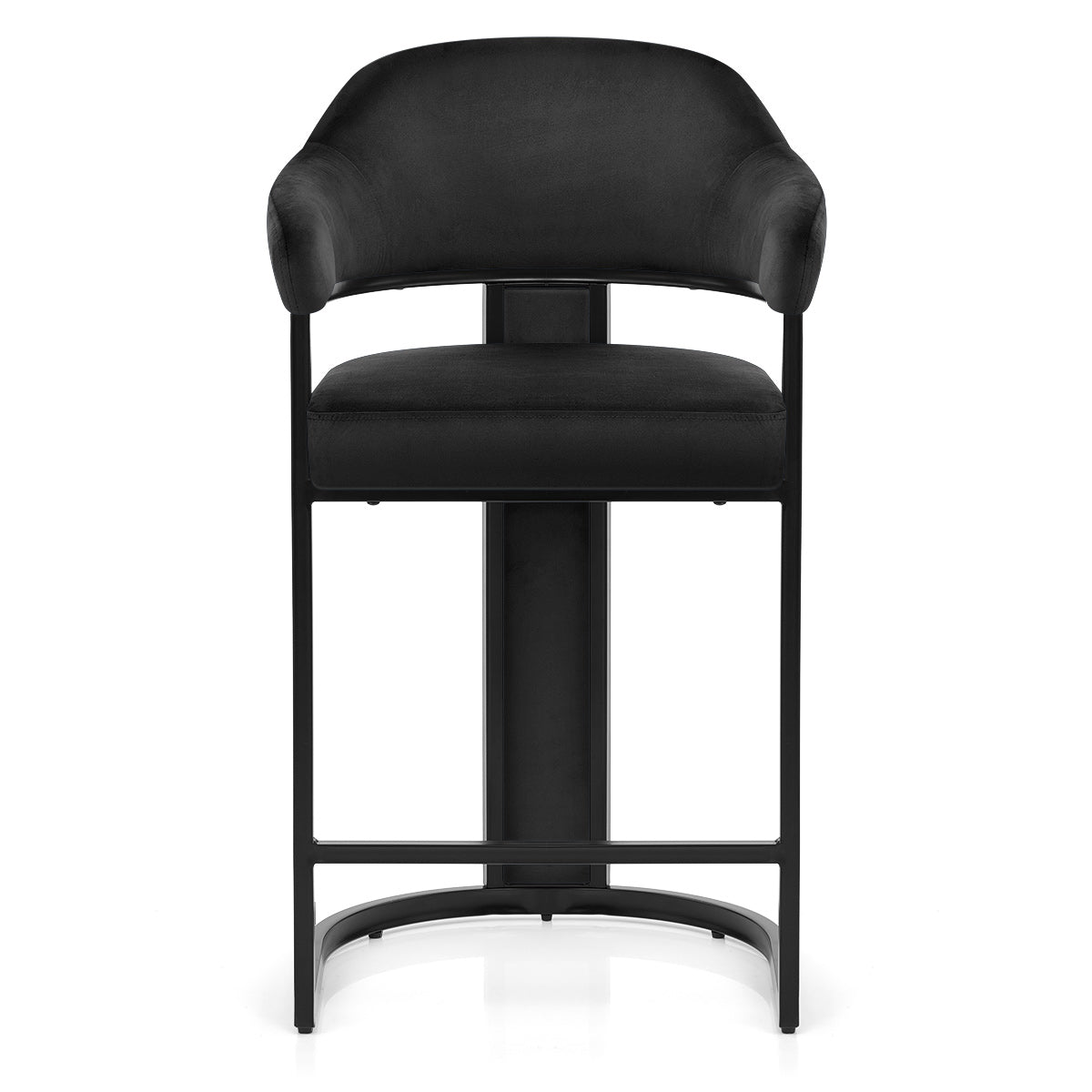 Tabouret de Bar Velours - Niagara Noir