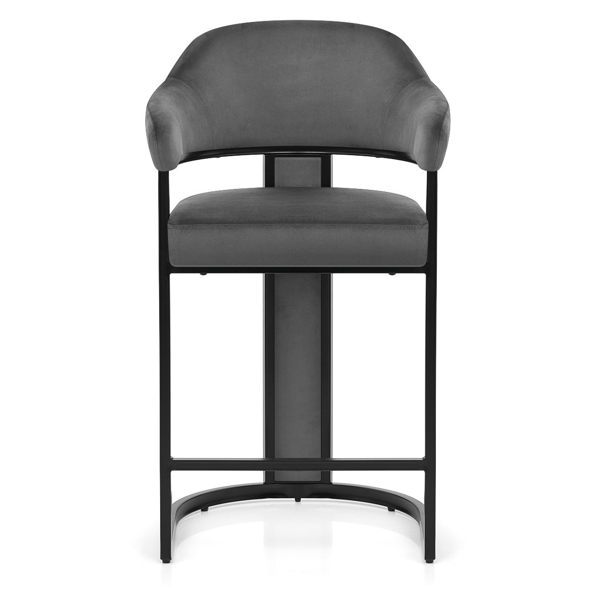 Niagara Bar Stool Grey Velvet