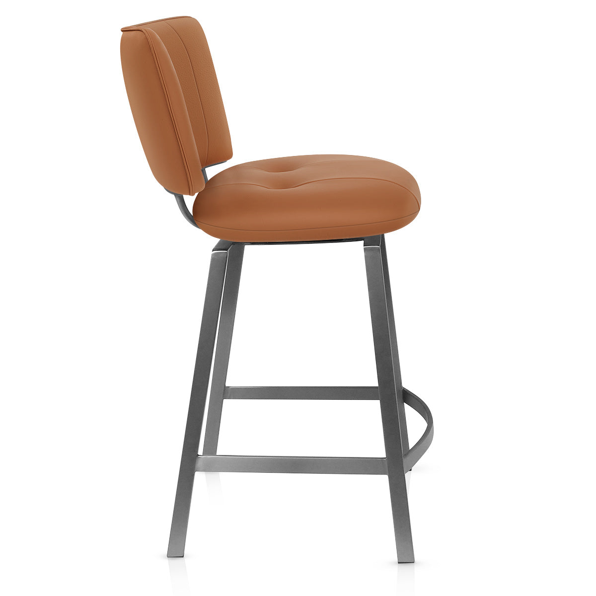 Finello Bar Stool Tan Eco Leather