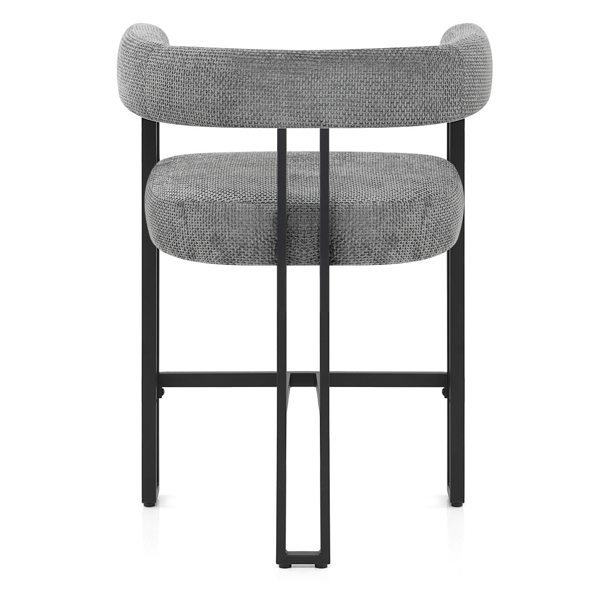 Tabouret de Bar Métal Tissu - Gigi Gris