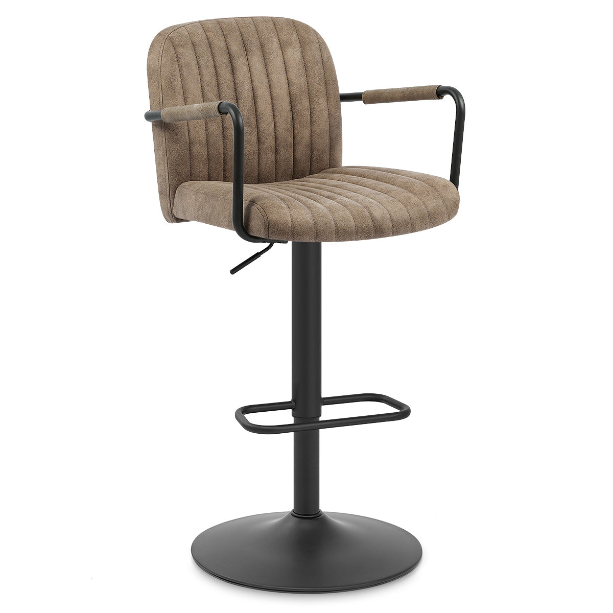 Tabouret de Bar Simili Daim - Daytona Marron Antique