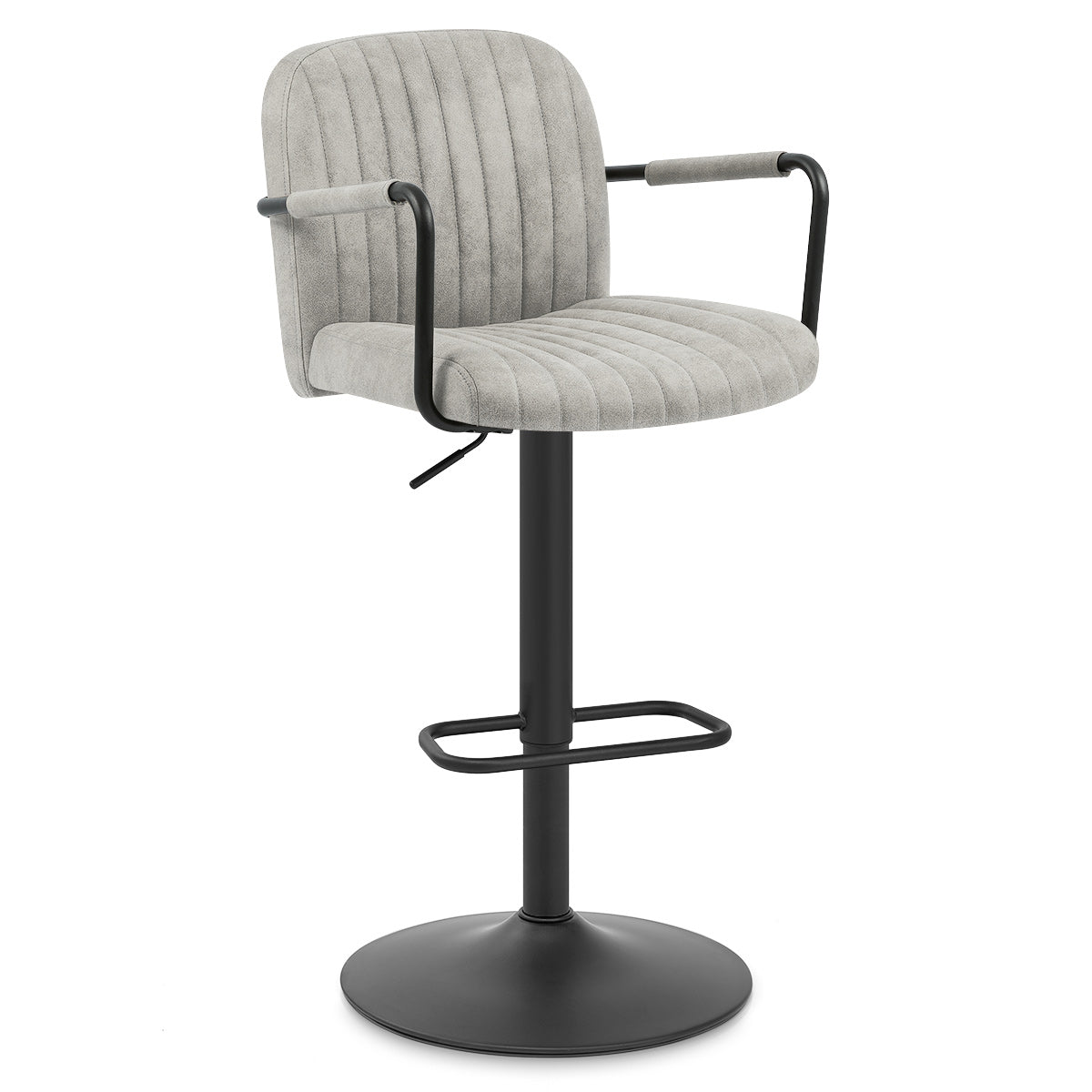 Tabouret de Bar Simili Daim - Daytona Gris Antique