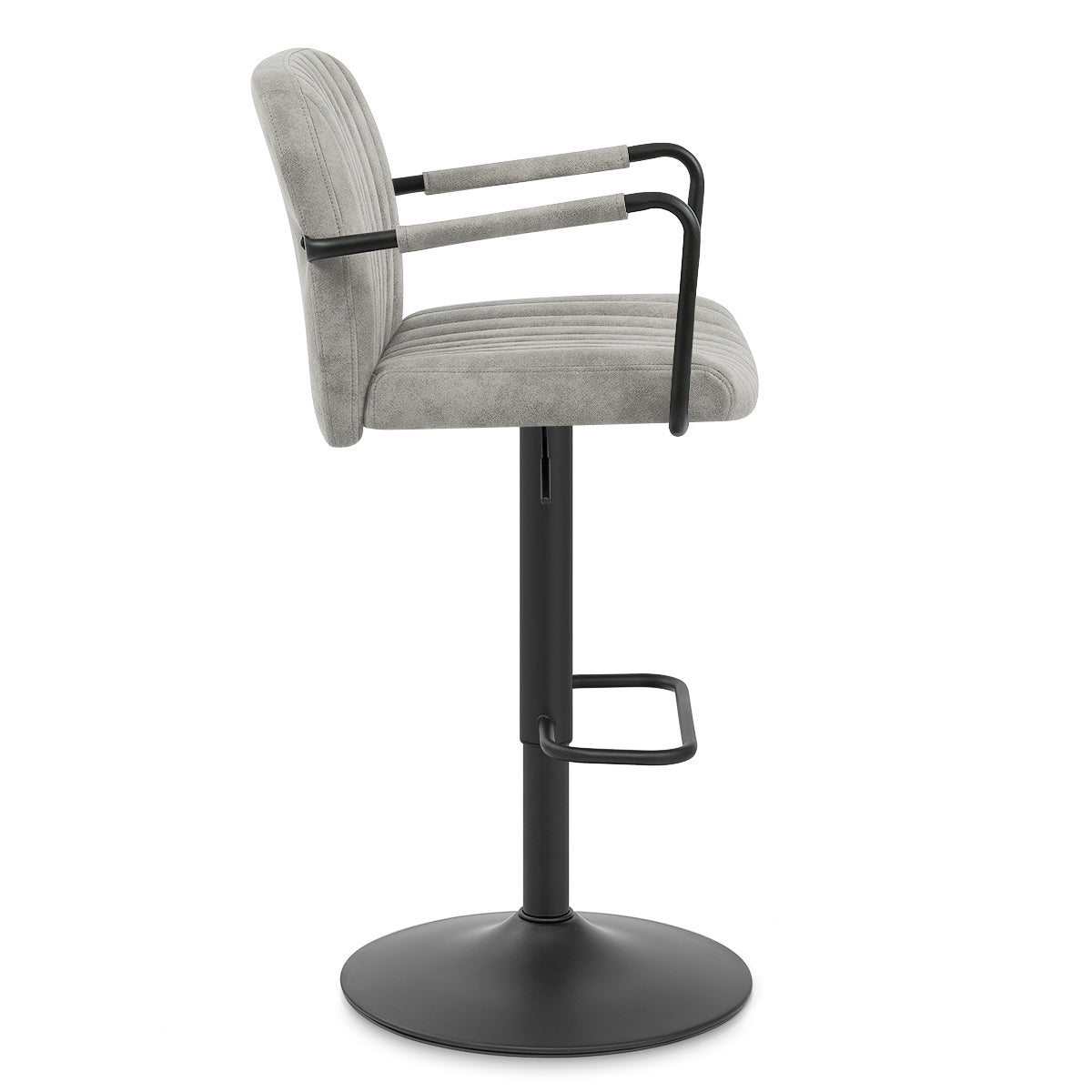 Tabouret de Bar Simili Daim - Daytona Gris Antique