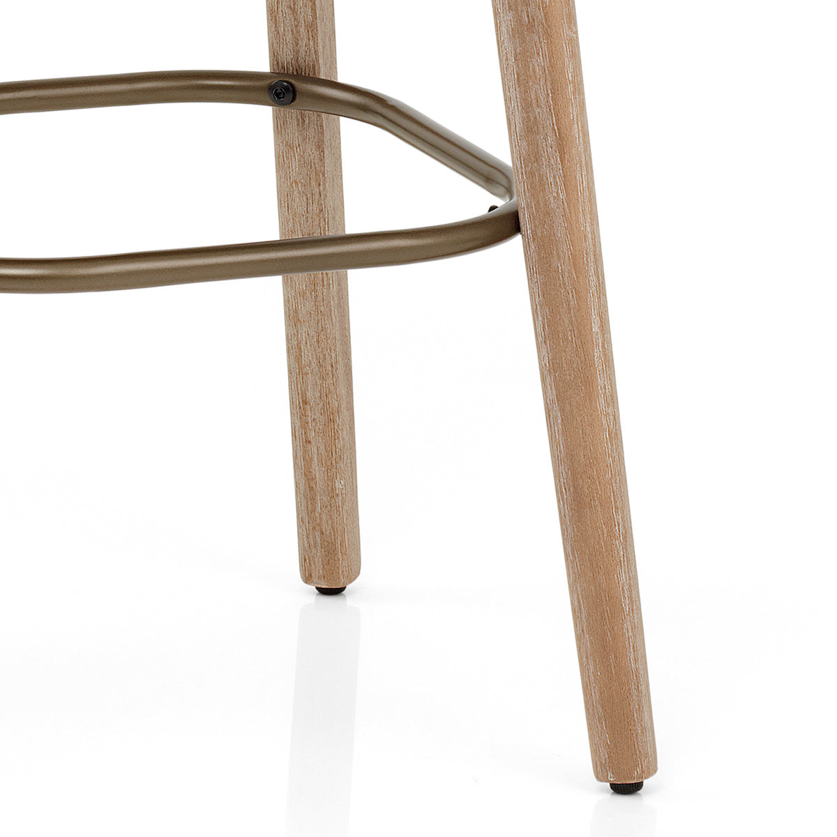 Tabouret Tissu Bois - Malmo Beige