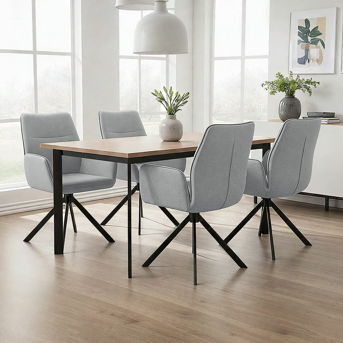 Chaise Tissu - Rici Gris