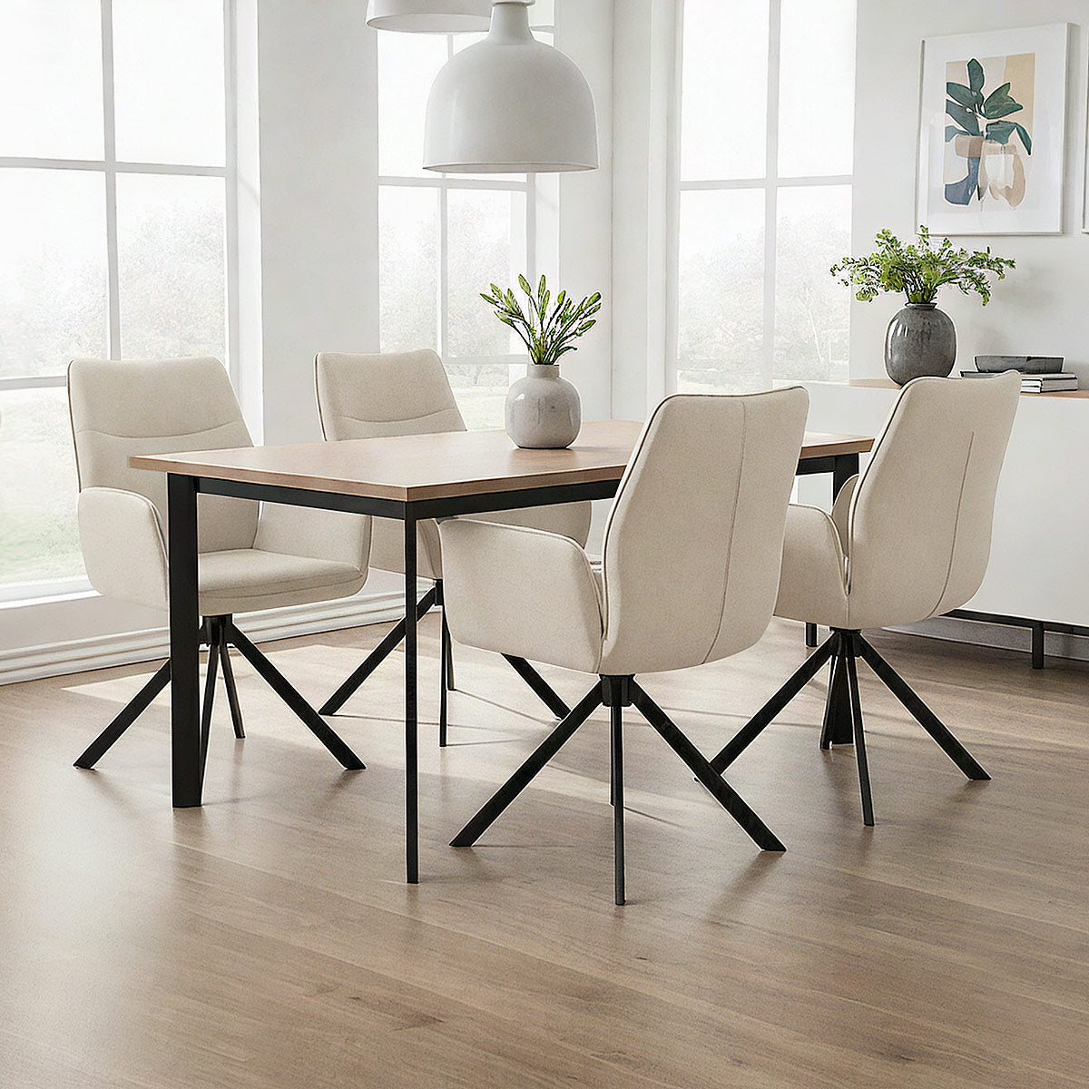 Chaise Tissu - Rici Taupe