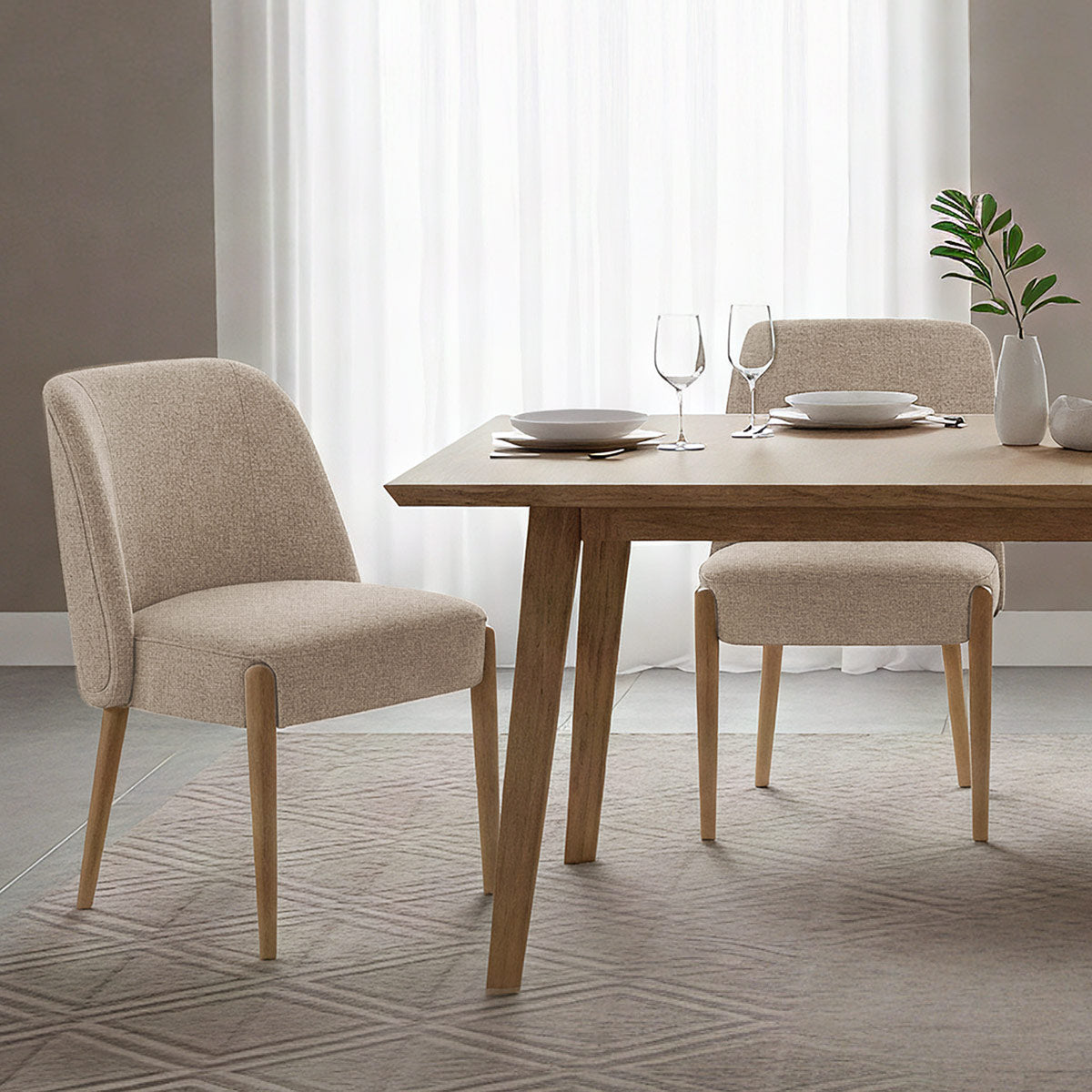 Chaise Tissu - Avon Taupe