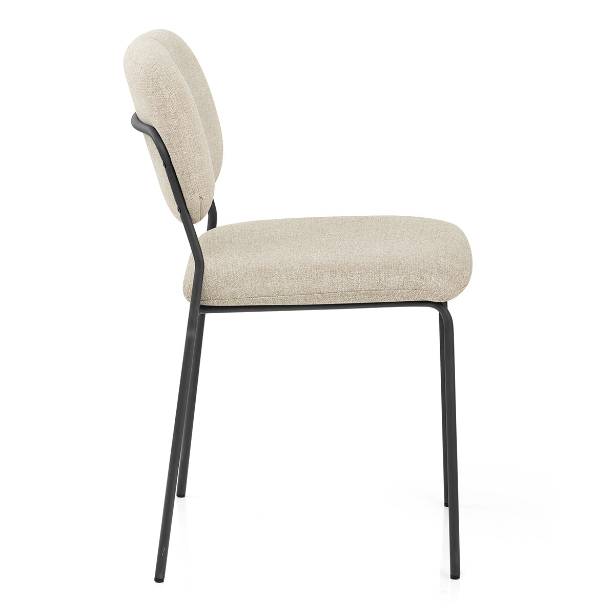 Chaise Tissu Empilable - Lila Crème