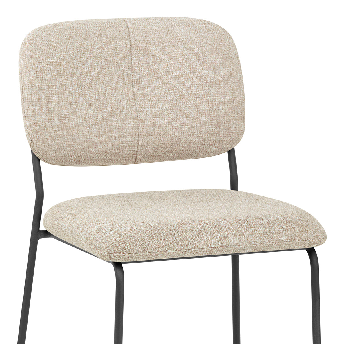 Chaise Tissu Empilable - Lila Crème