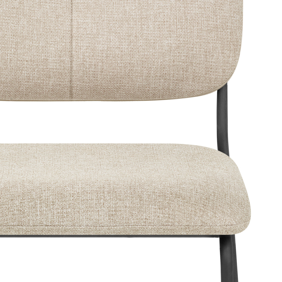 Chaise Tissu Empilable - Lila Crème