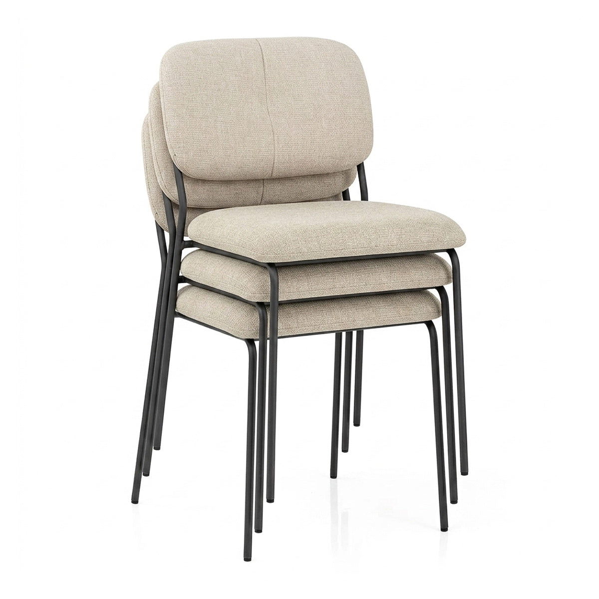 Chaise Tissu Empilable - Lila Crème
