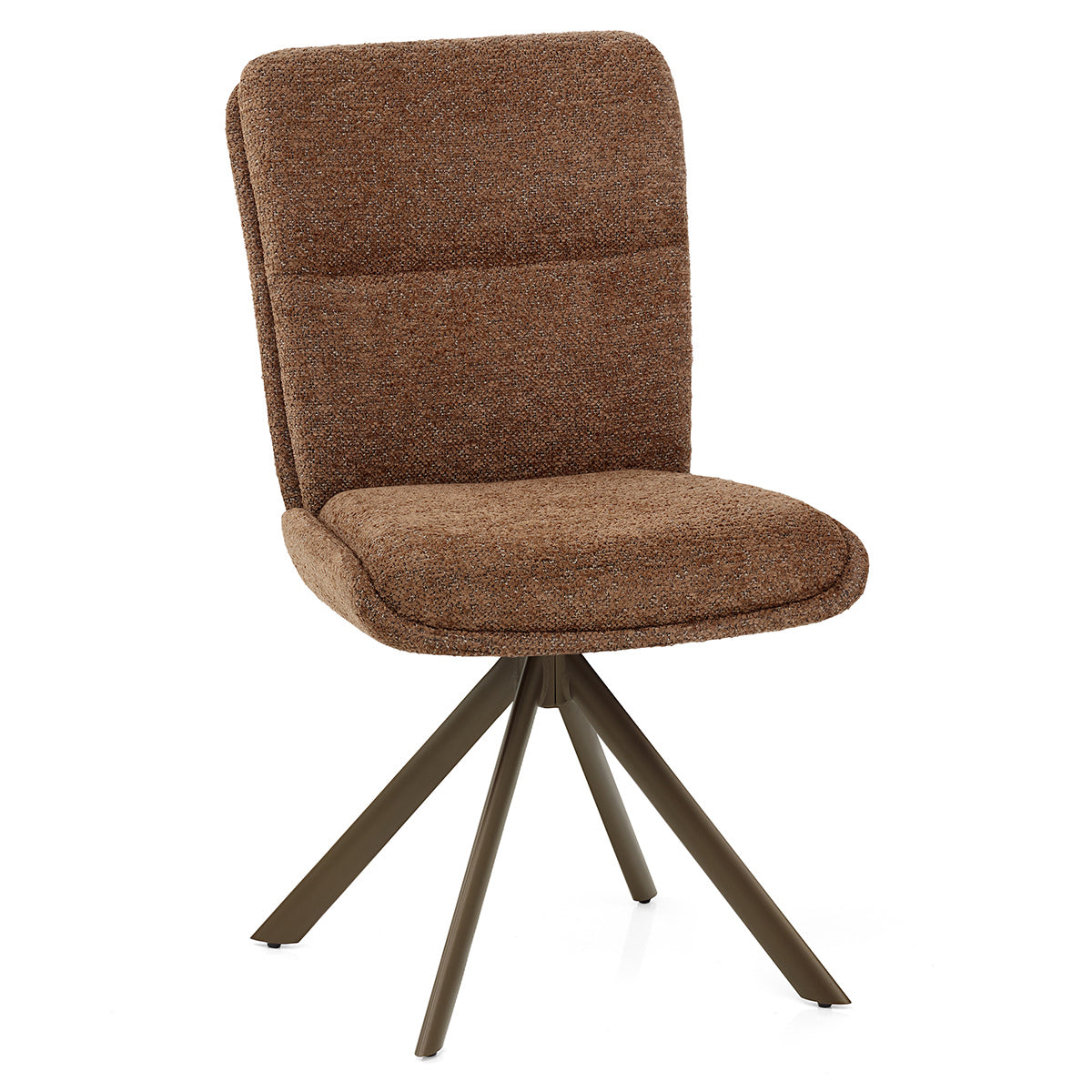 Chaise Tissu - Epsom Marron