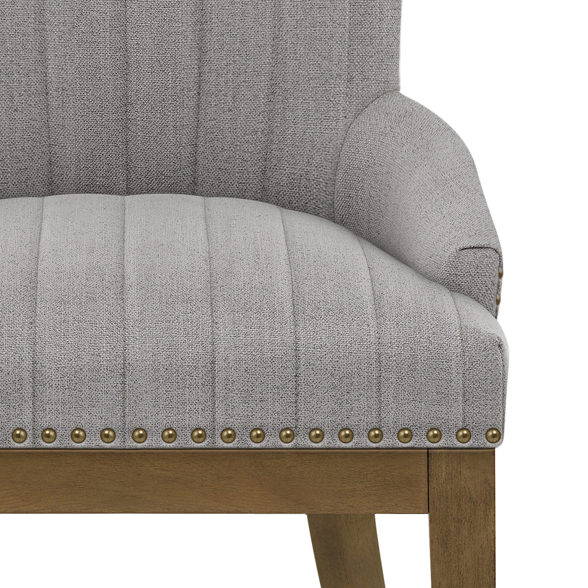 Chaise Bois Tissu - Chiltern Gris