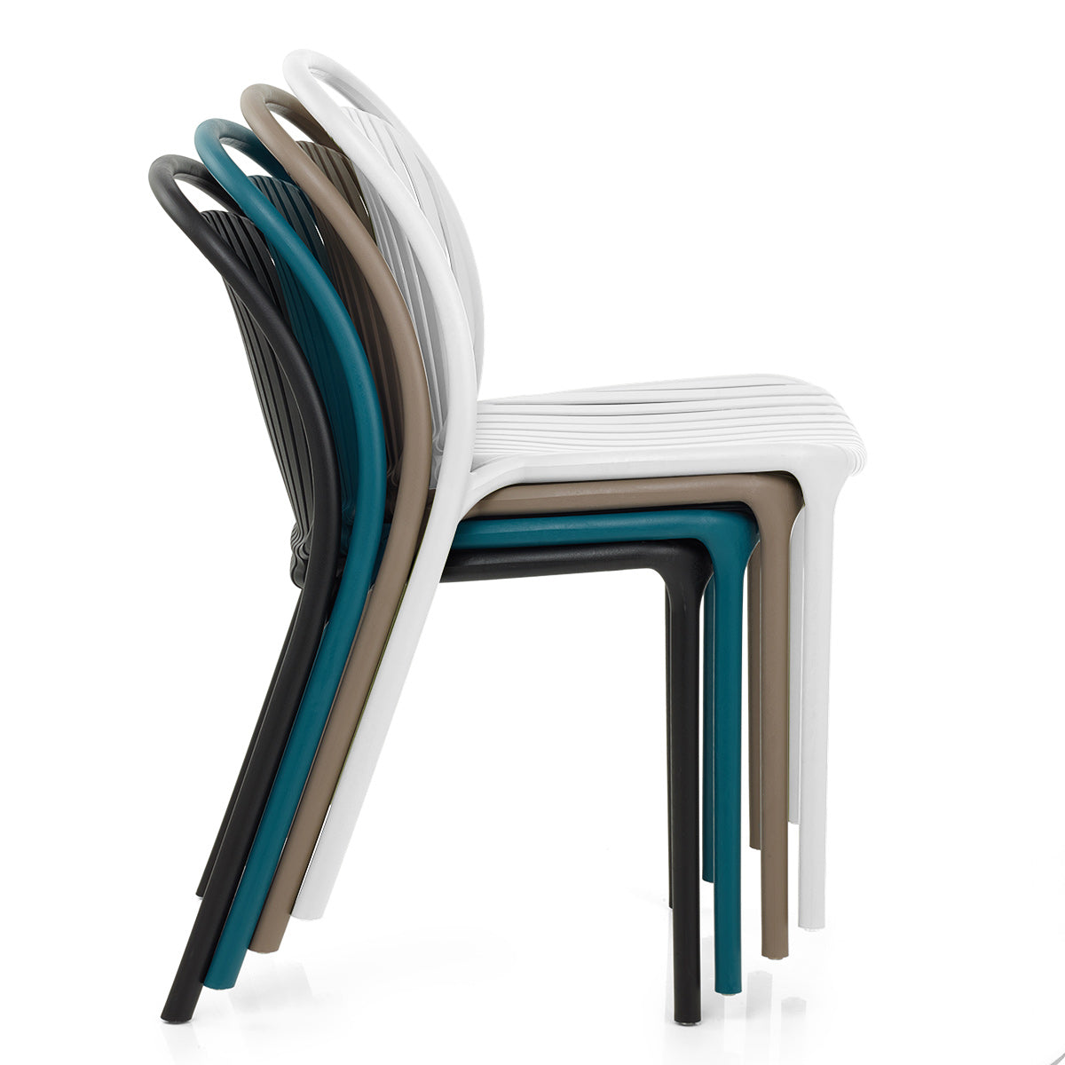 Arlo Stackable Outdoor Chair White