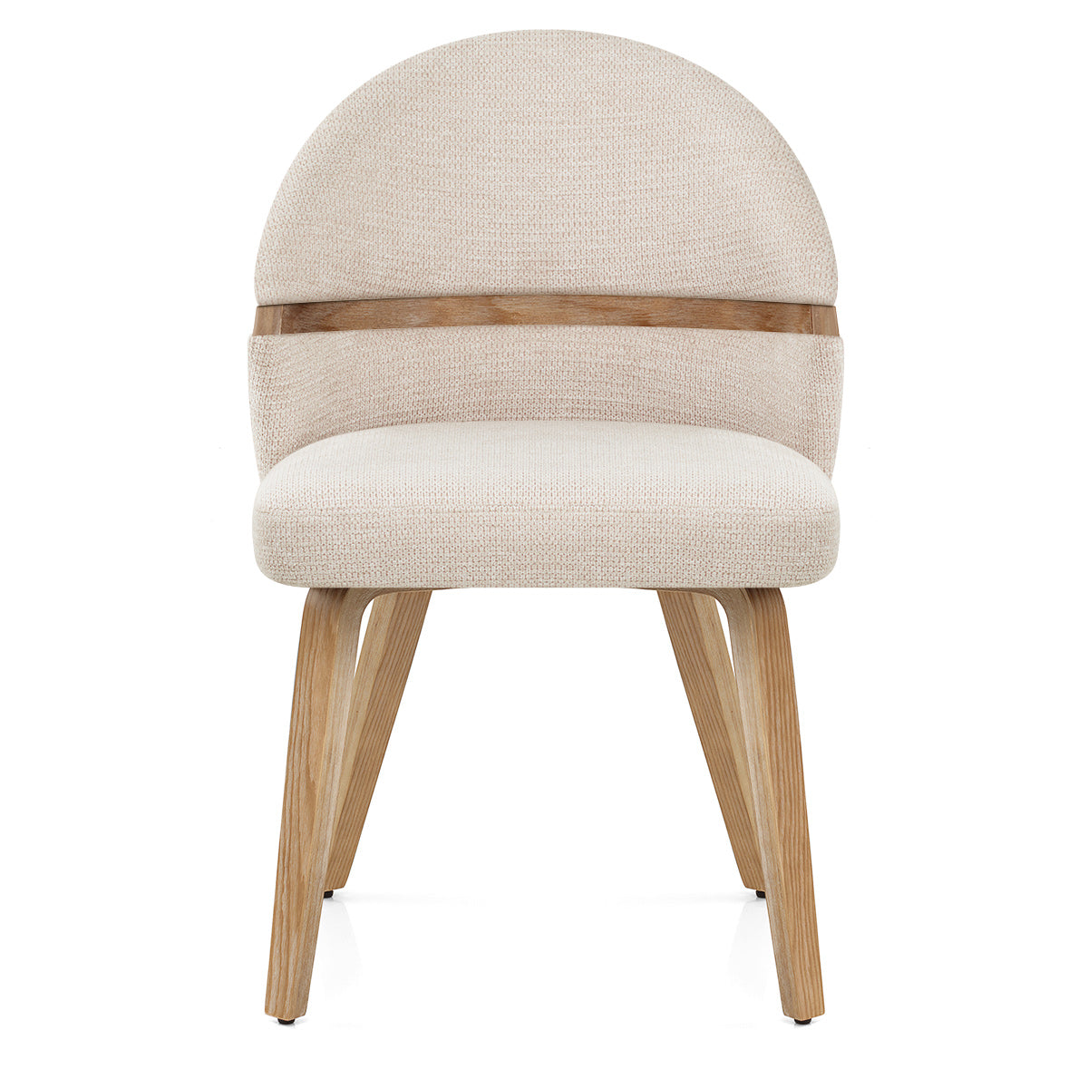Chaise Bois Tissu - Odessa Crème