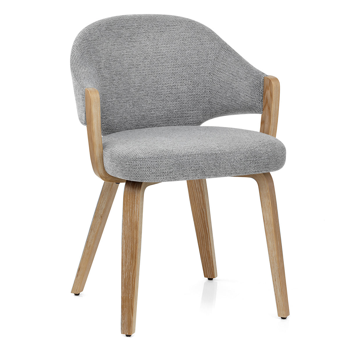Chaise Bois Tissu - Otto Gris